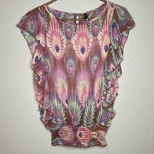 Sleeveless Colorful Top